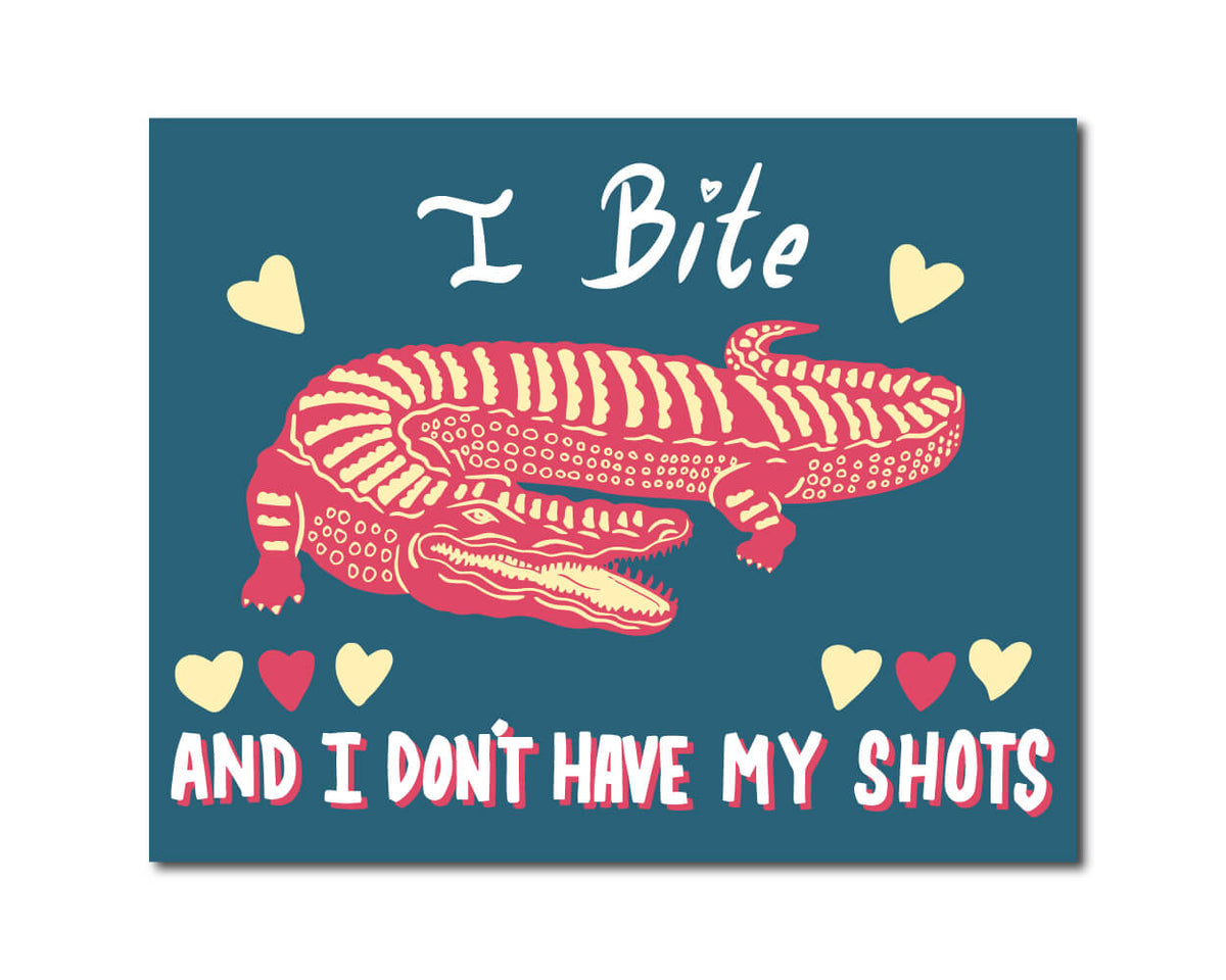 I Bite Art Print
