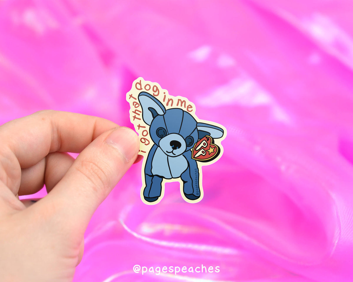 Large Dog In Me Sticker