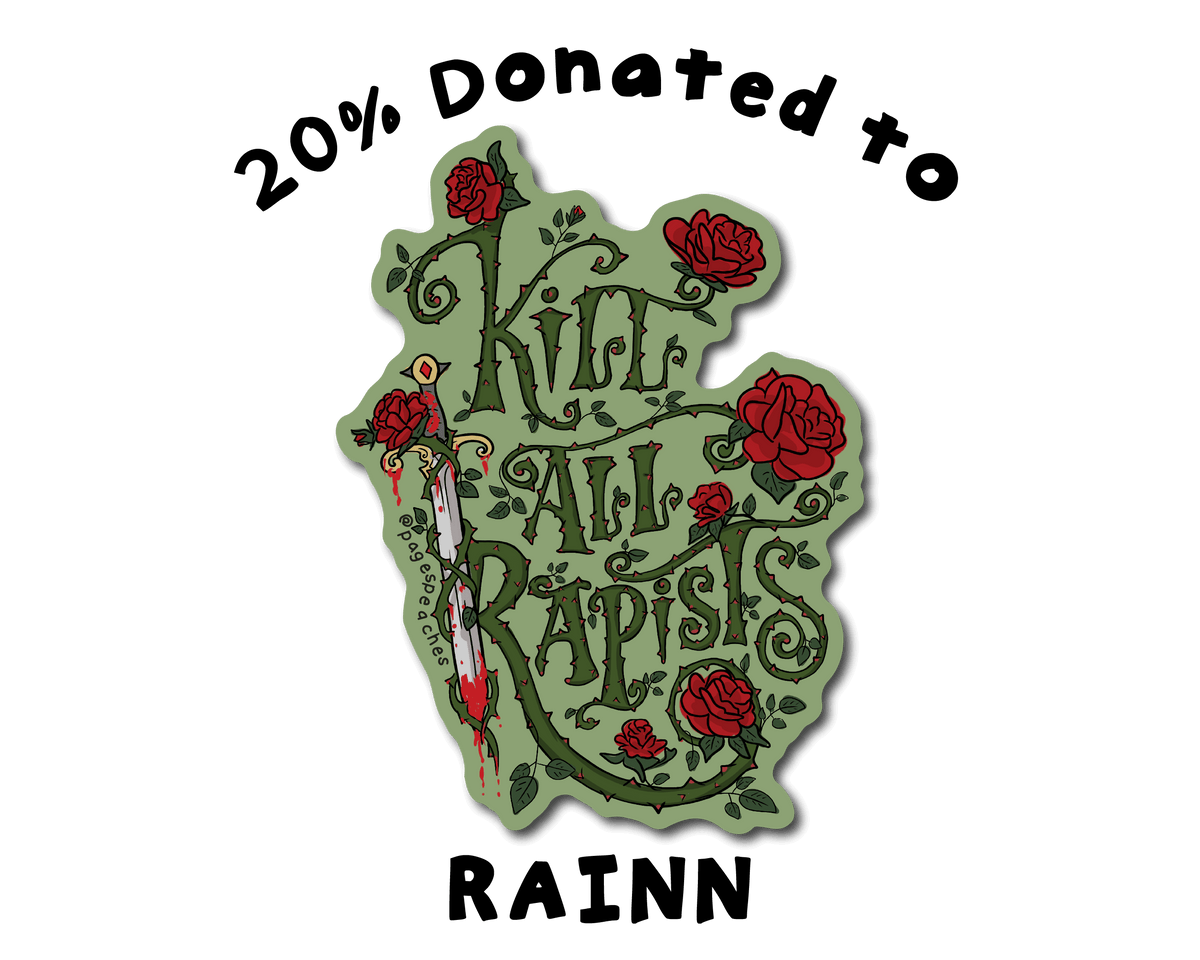 Large Kill All Rapists Sticker