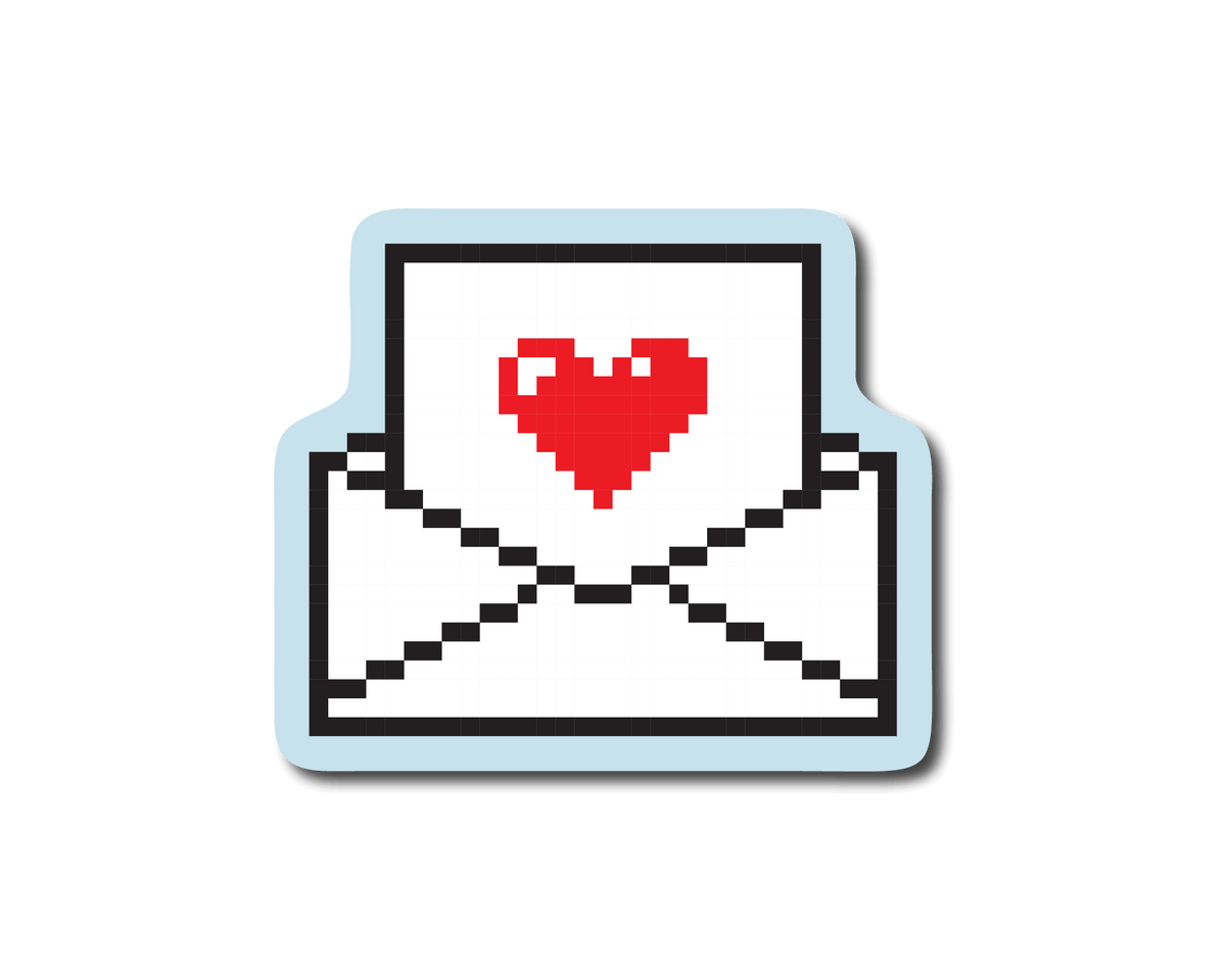 Mini 8Bit Letter Sticker