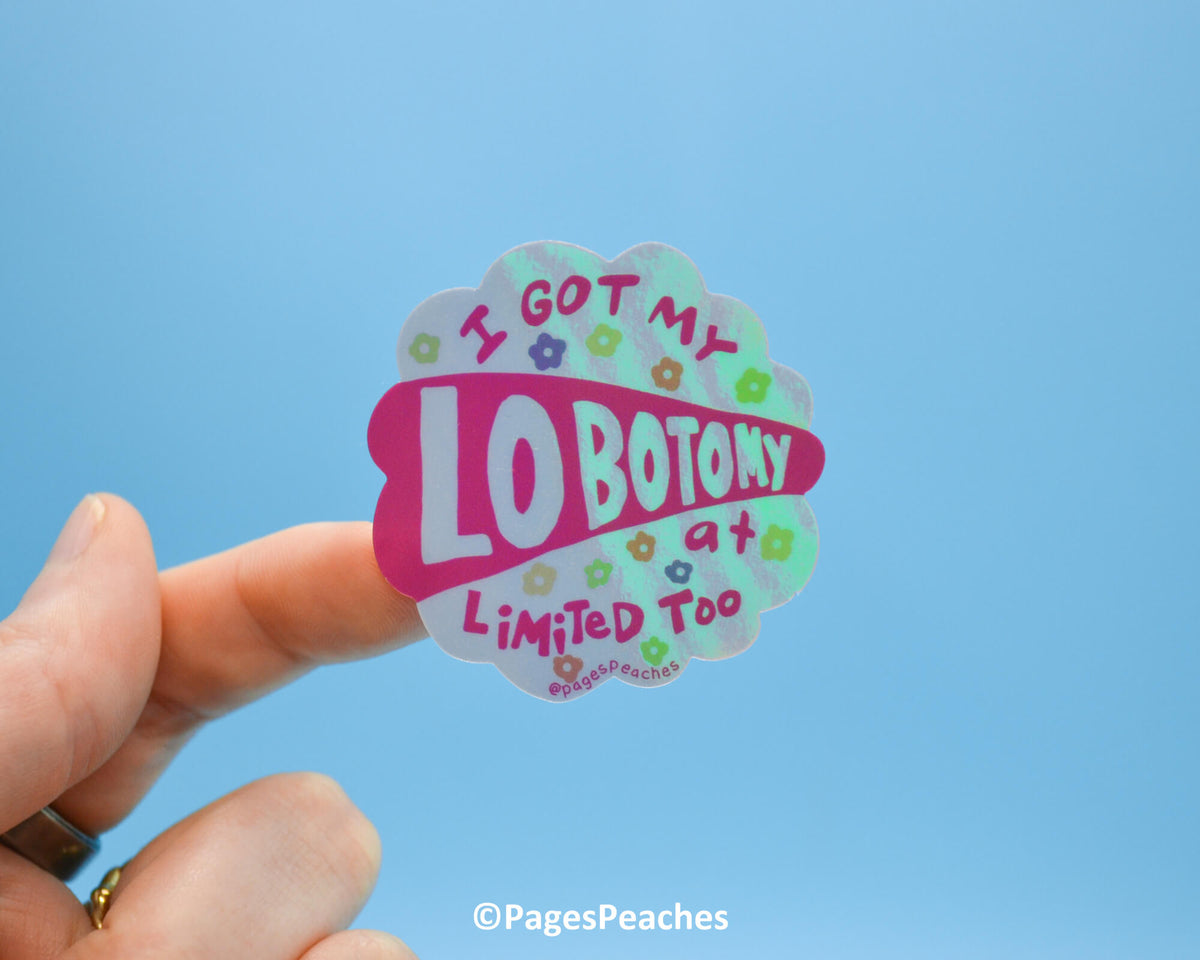 Large Holographic Lobotomy Sticker