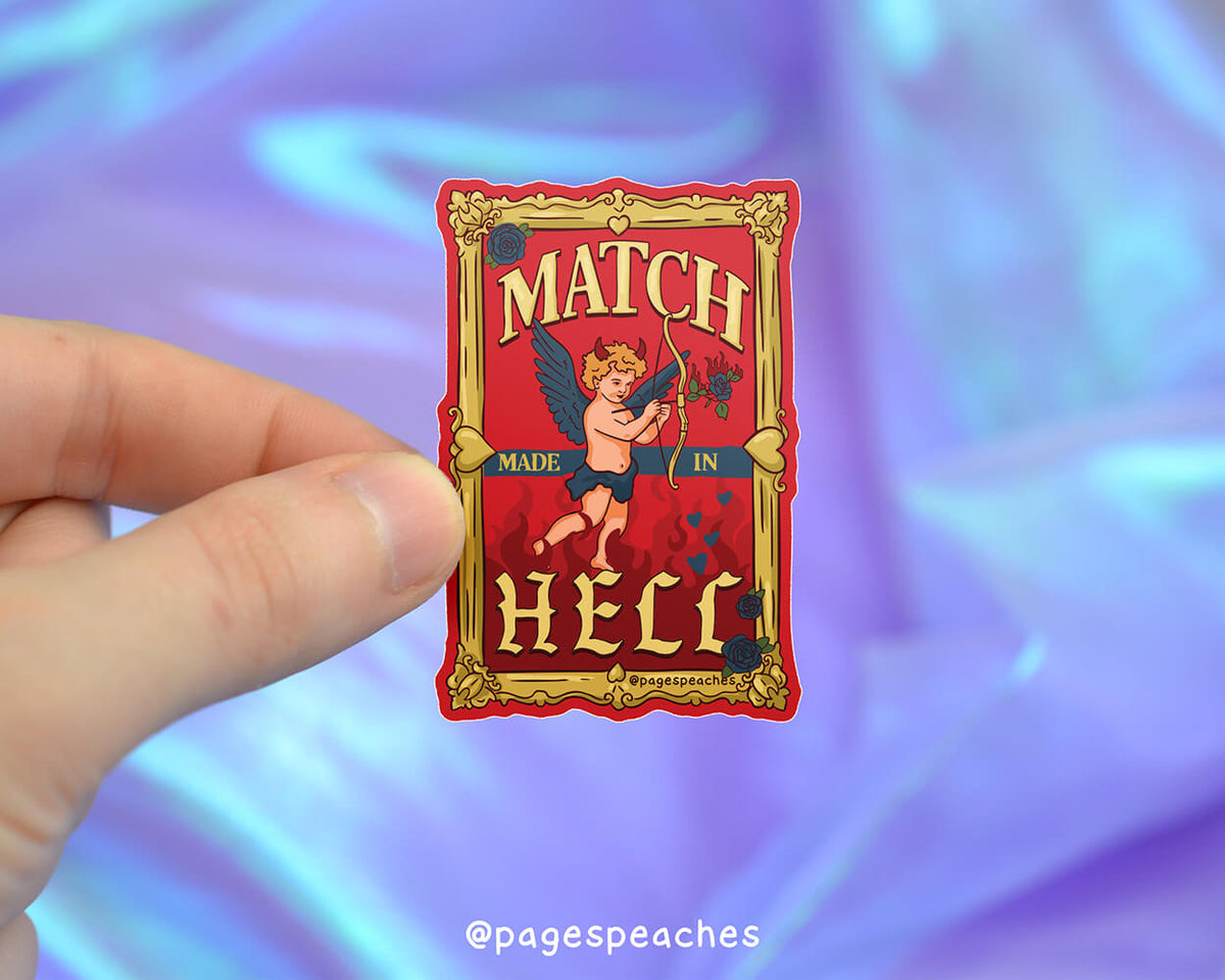 Large Match Made In Hell Sticker