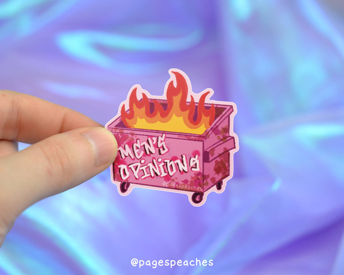 Large Men's Opinions Sticker