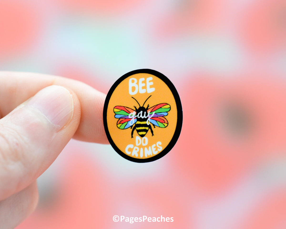 Mini Bee Gay Sticker