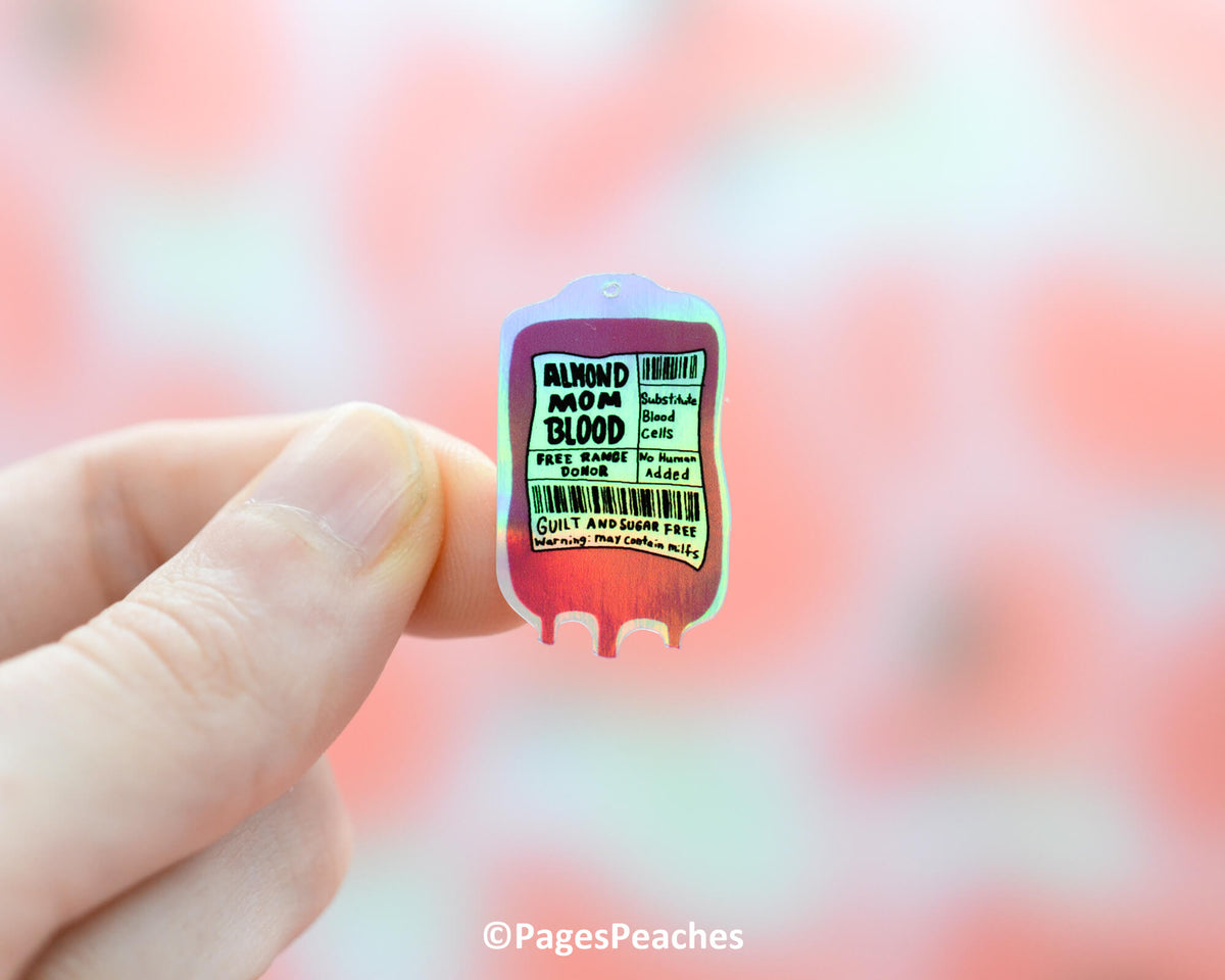 Mini Holo Blood Sticker