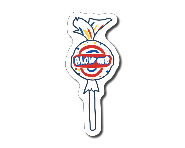 Mini Blow Me Sticker