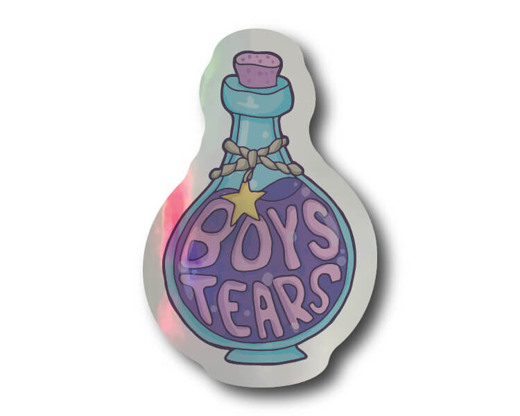 Mini Holo Boys Tears Sticker