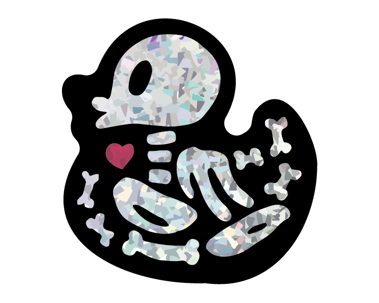 Mini Holo Ducky Sticker