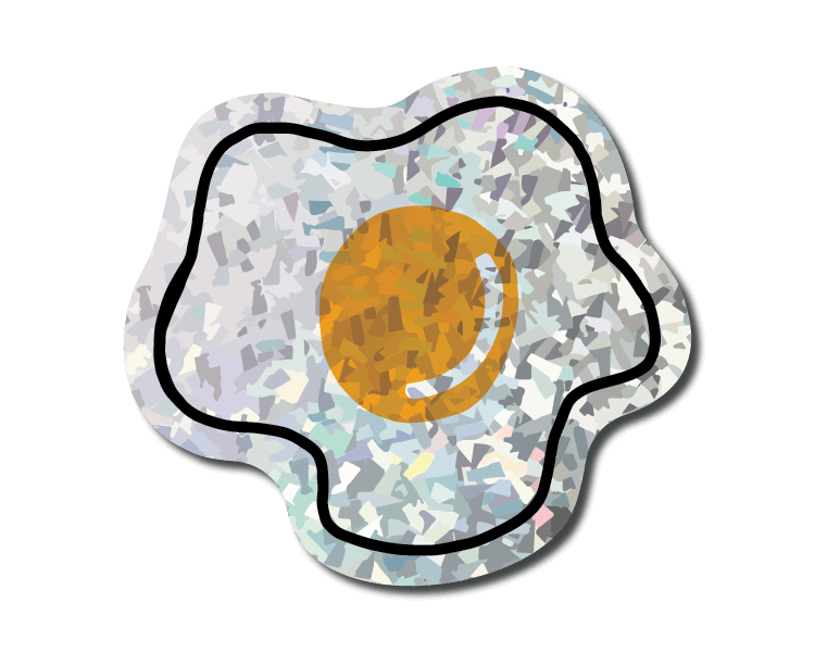 Mini Holo Egg Sticker