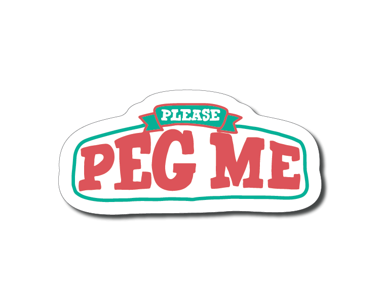 Mini Peg Me Sticker