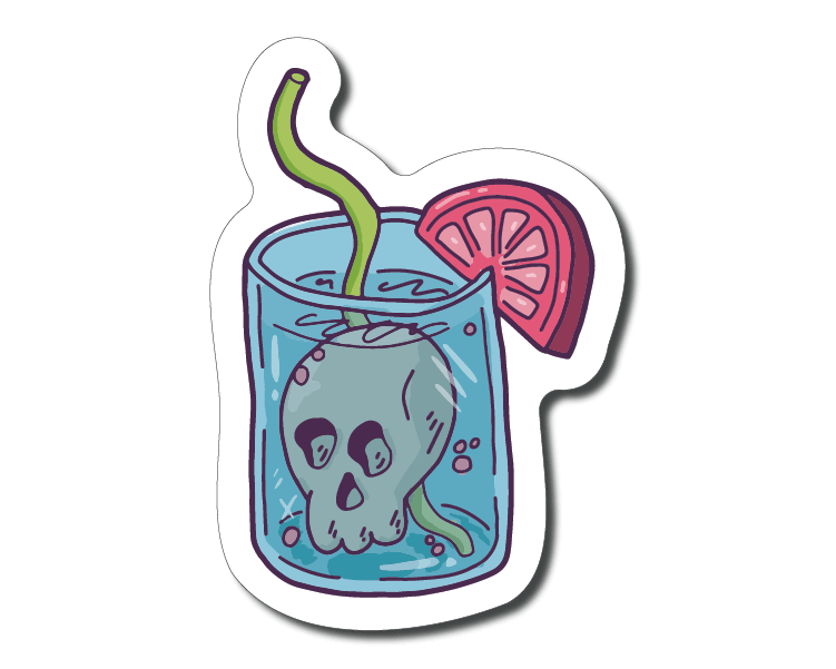 Mini Cocktail Drink Stickers