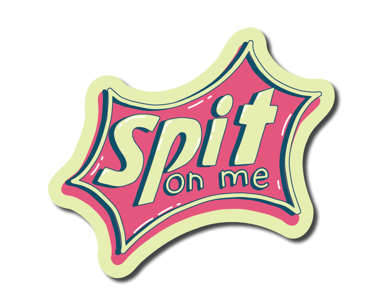 Mini Spit On Me Sticker