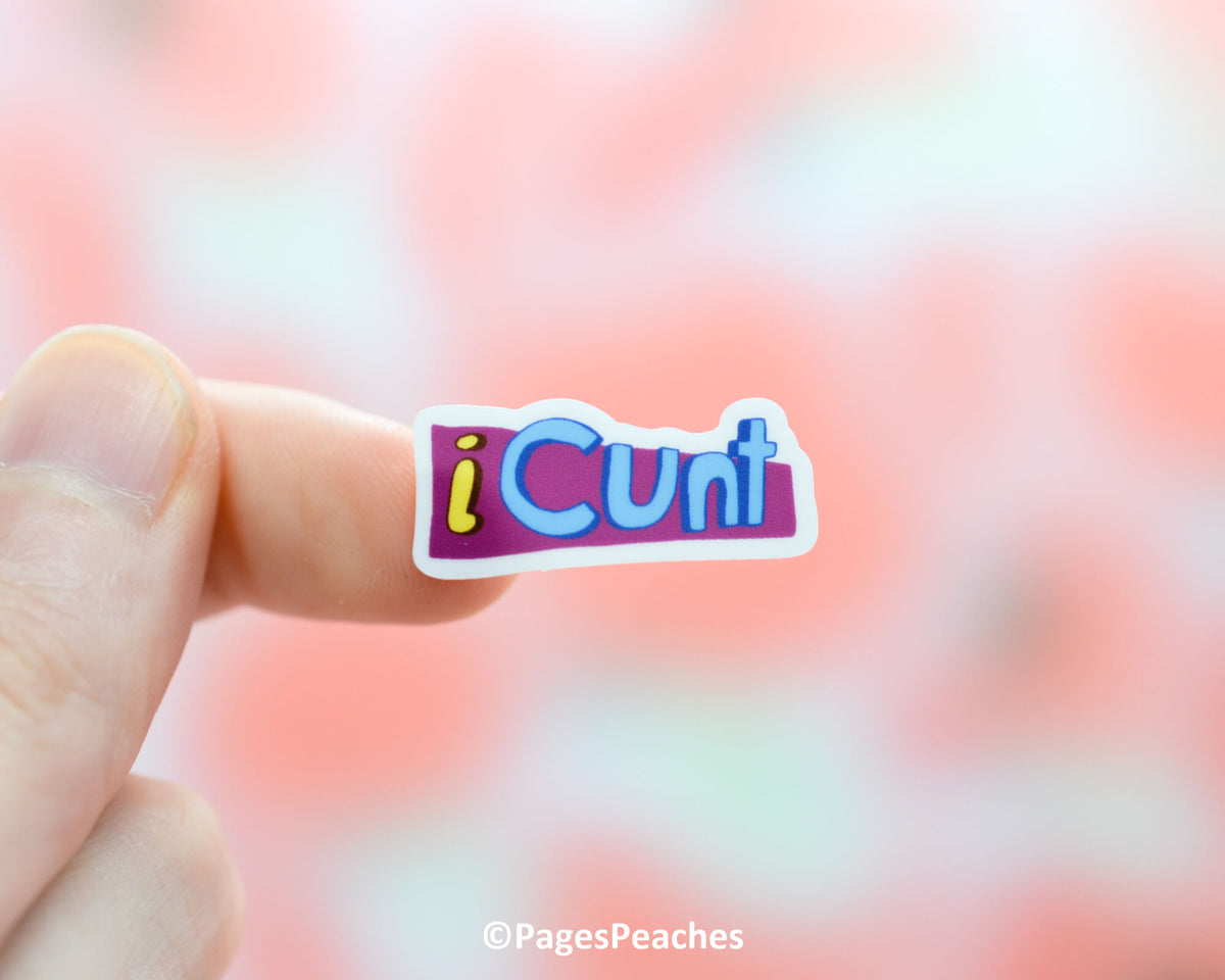 Mini iCunt Sticker