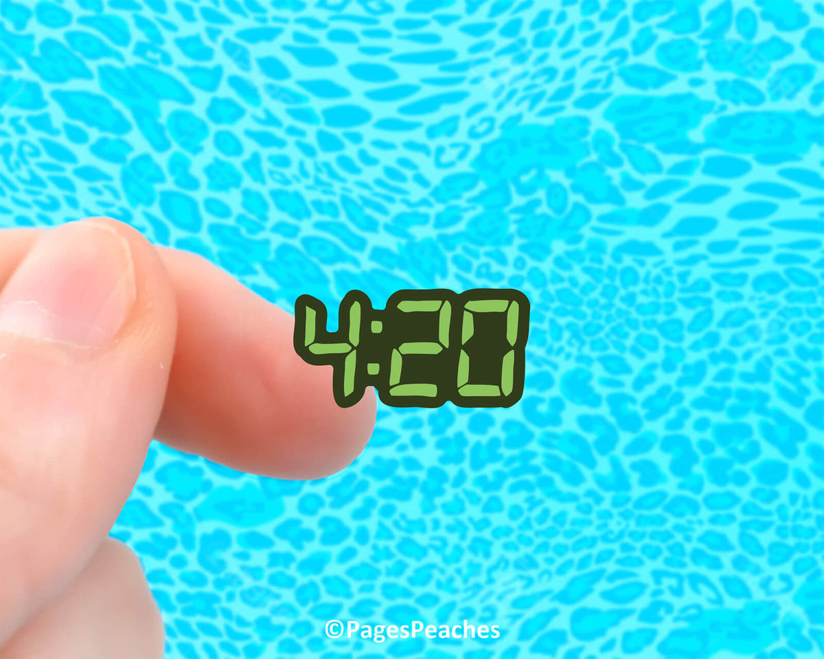 Mini Sticker Clock Mini Clock Sticker - Pages Peaches