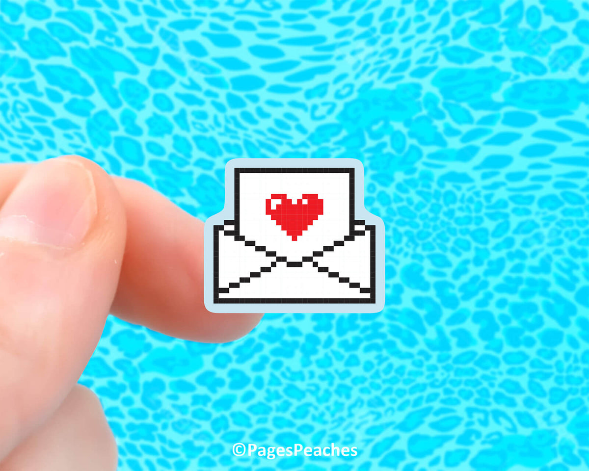 Mini 8Bit Letter Sticker