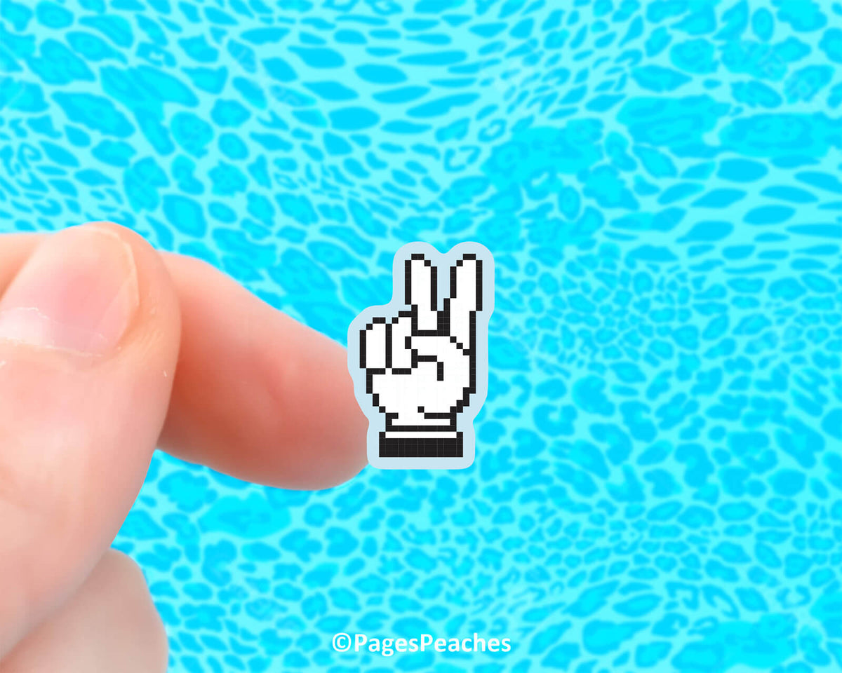 Mini 8Bit Peace Sticker