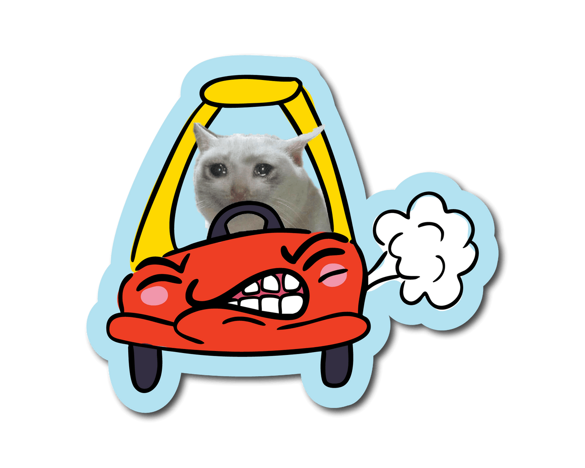 Mini Cat Car Sticker