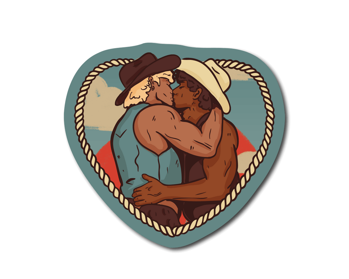 Mini Gay Cowboy Sticker