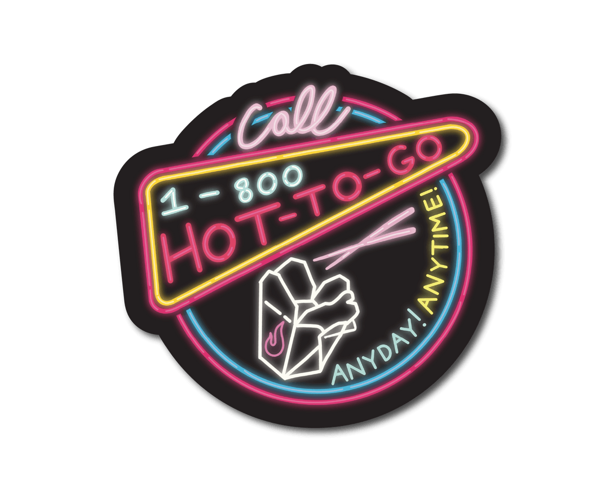 Mini Hot To Go v2 Sticker