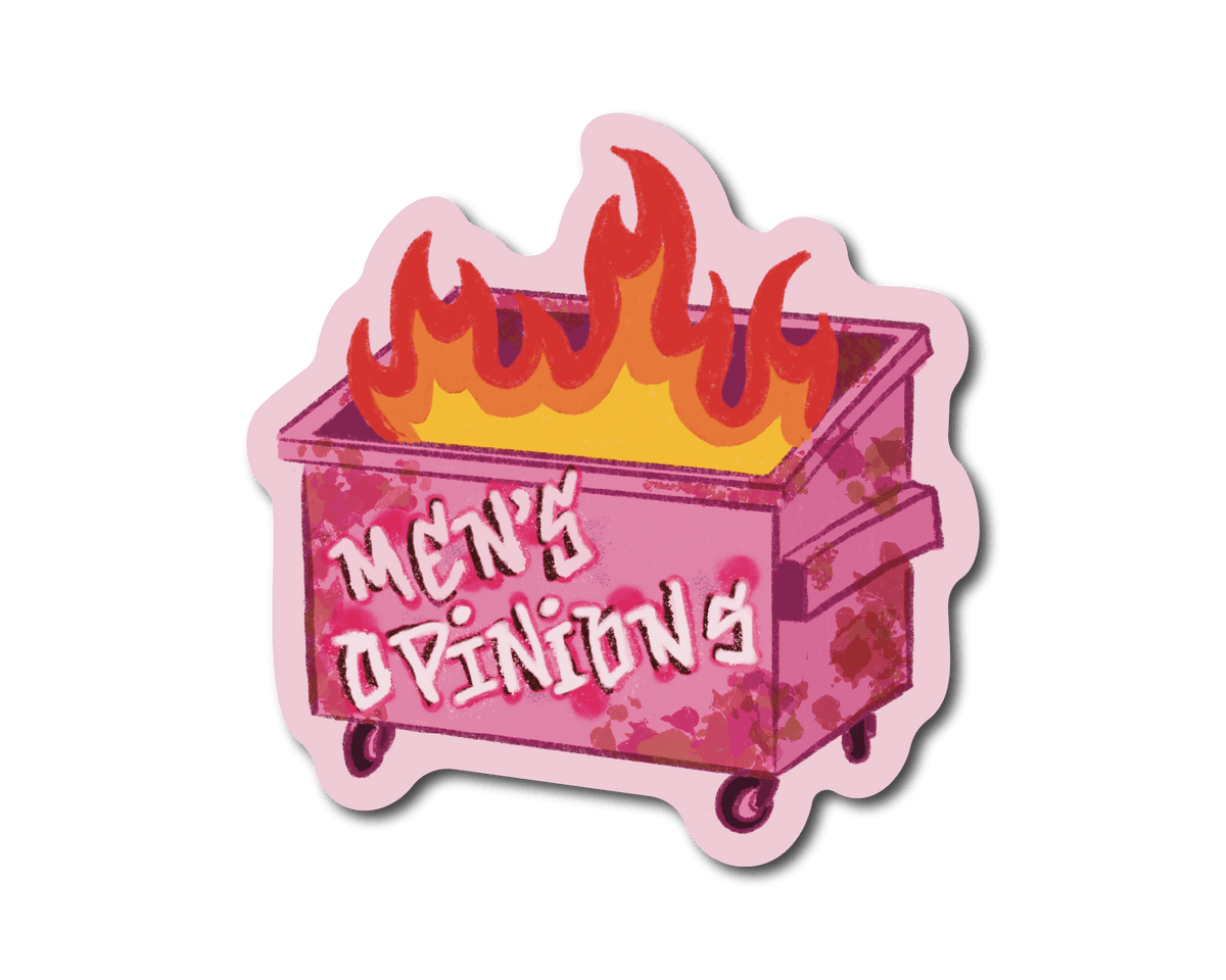 Mini Men's Opinions v2 Sticker