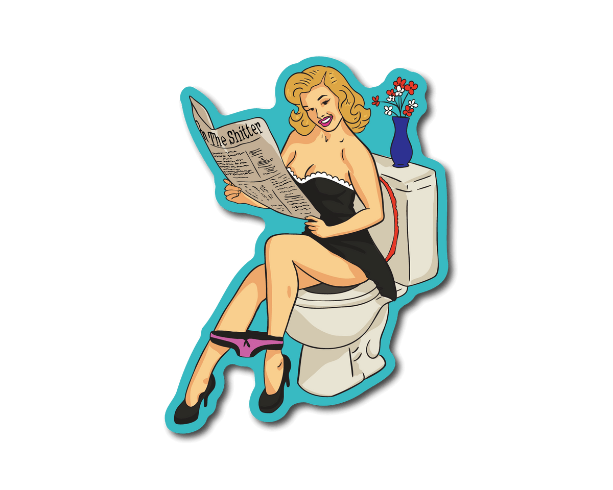 Mini Shitter Pinup Sticker
