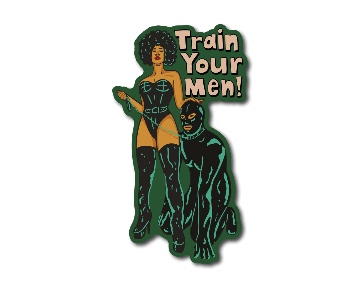 Mini Train Your Men Sticker