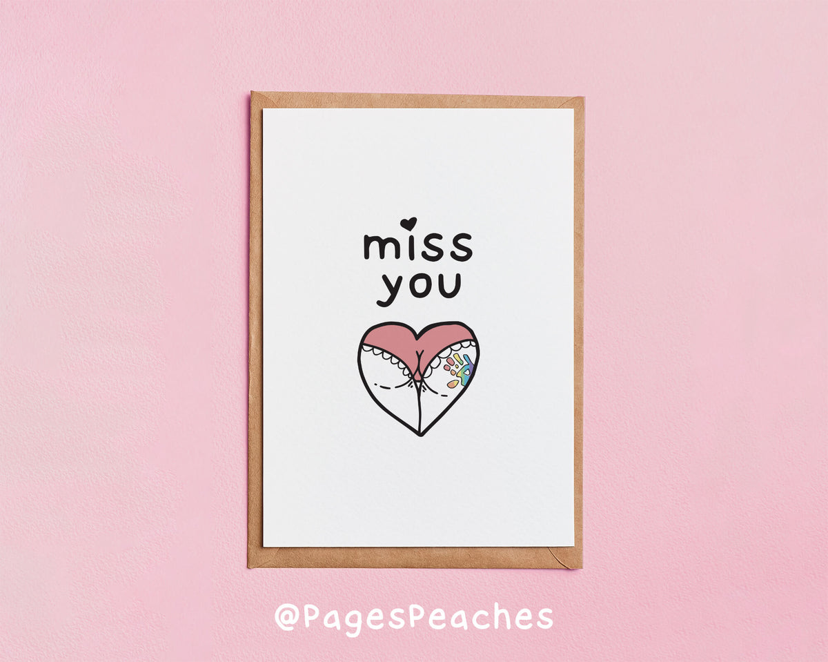 Miss You Card