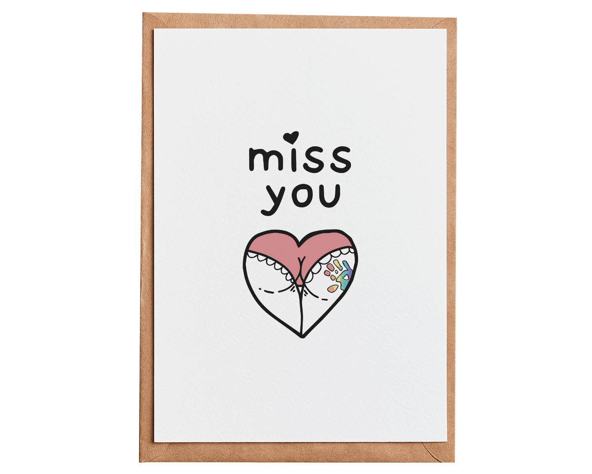 Miss You Card