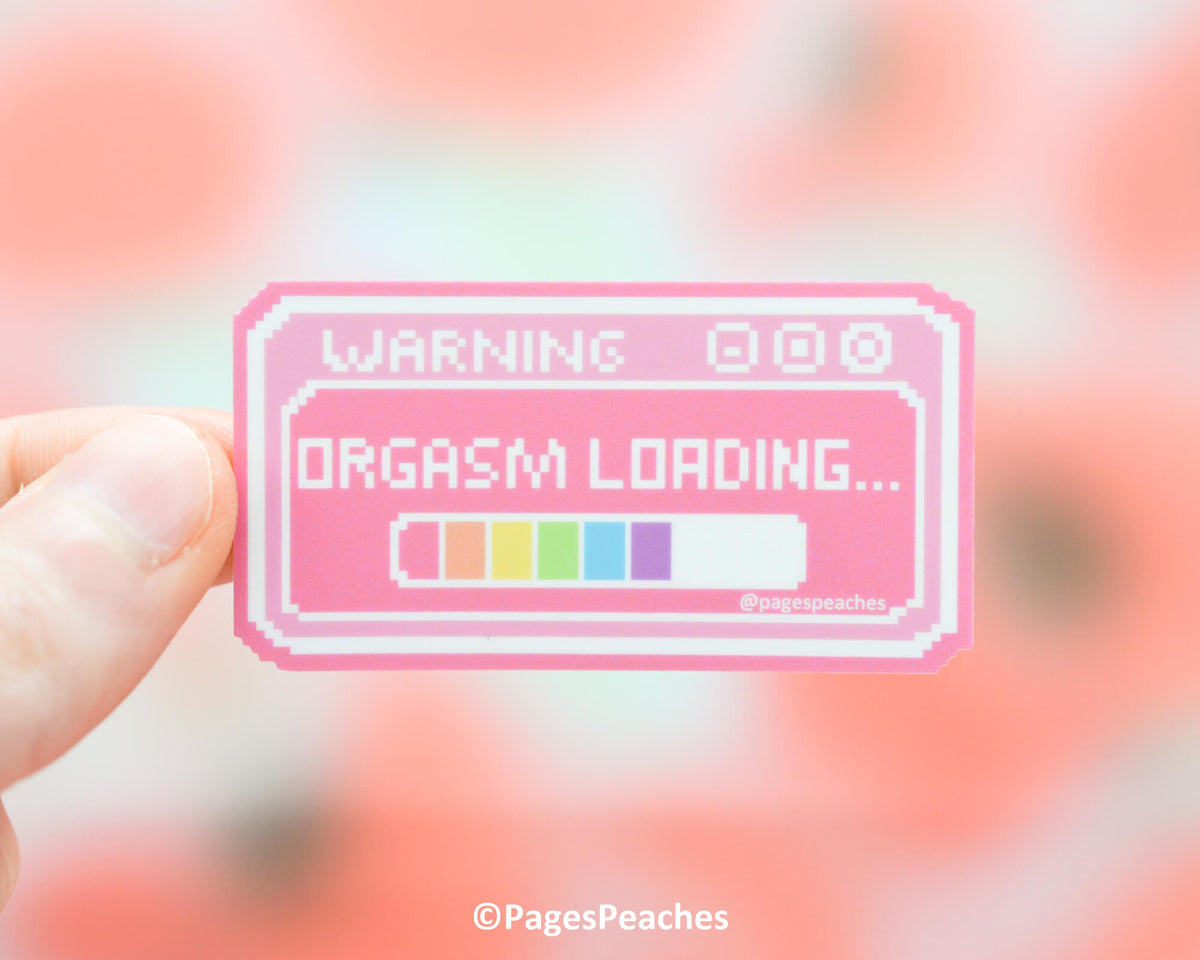Large Orgasm Loading Sticker