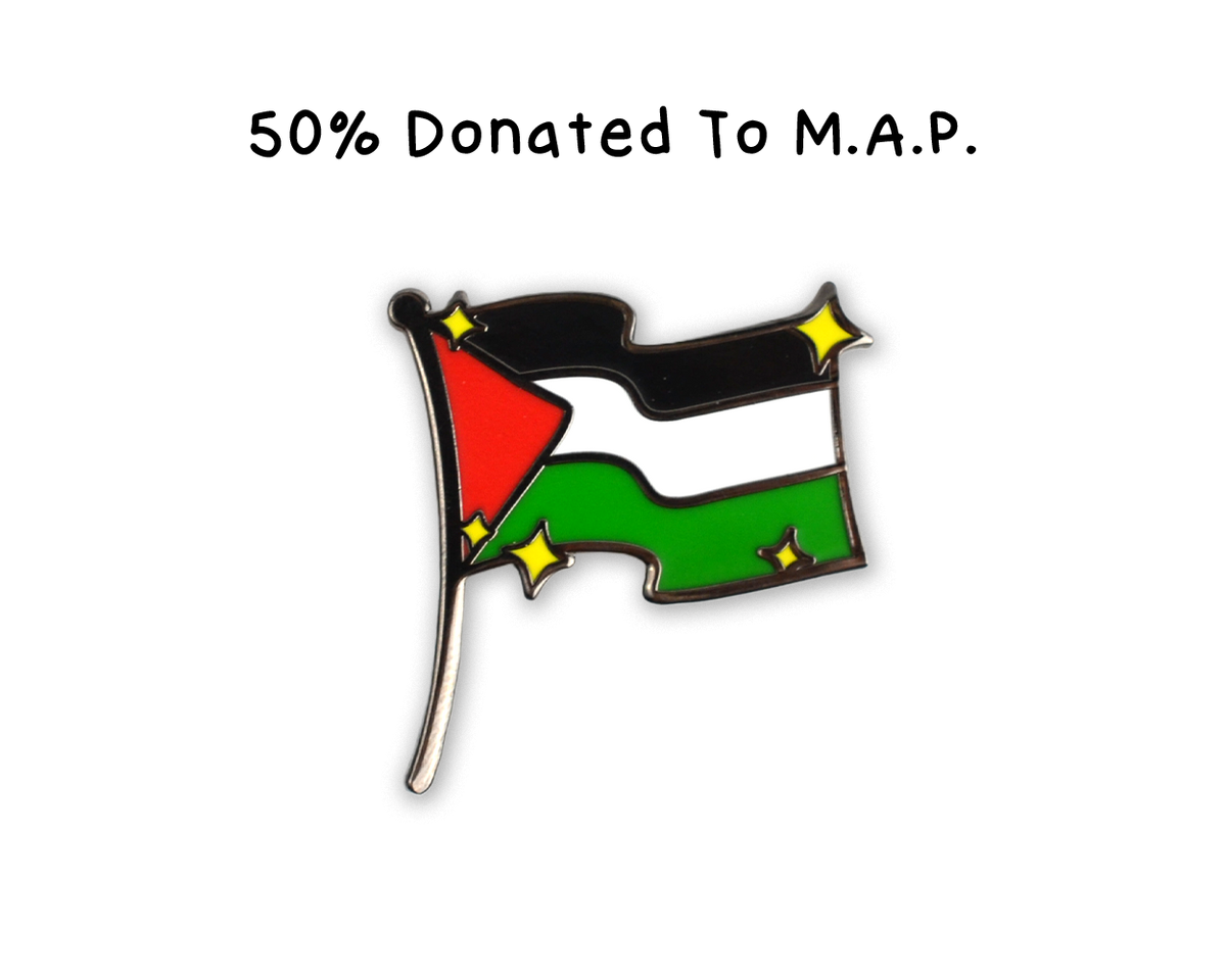Hard Enamel Palestine Flag