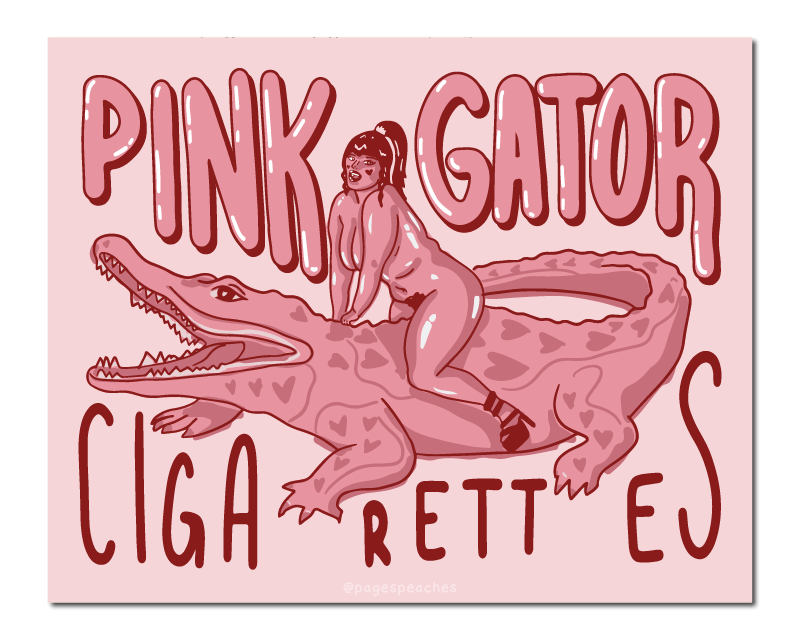 Gator Cigarettes Art Print