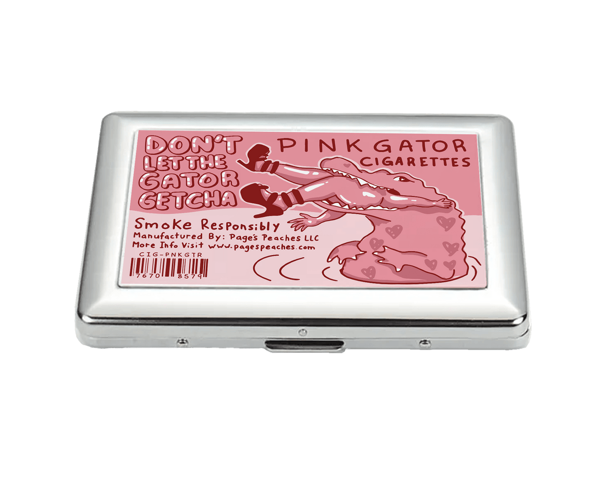 Pink Gator Cigarette Case
