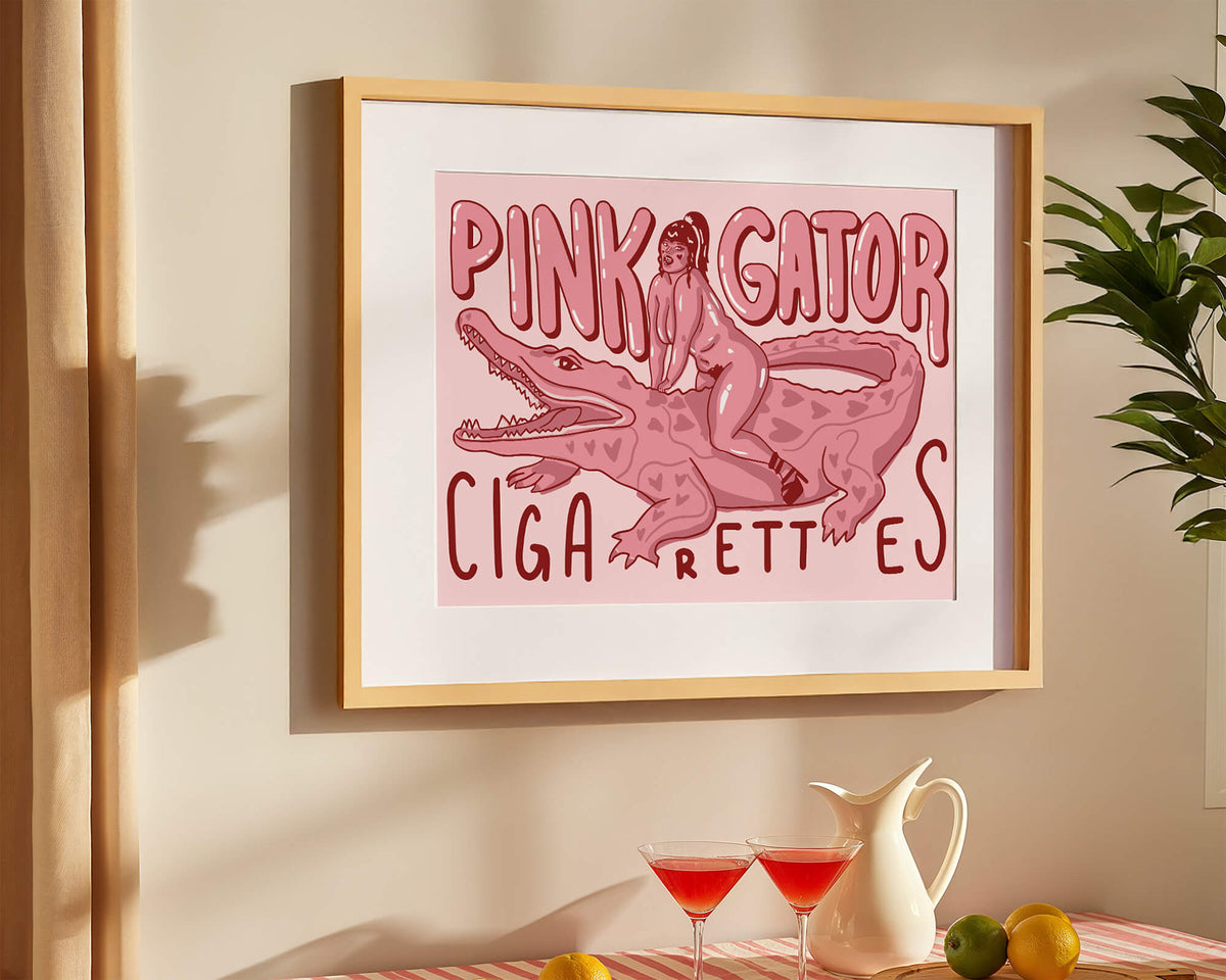 Gator Cigarettes Art Print
