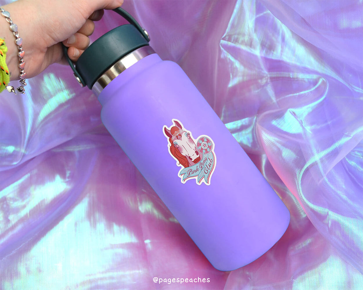 Large Pink Pony Sticker