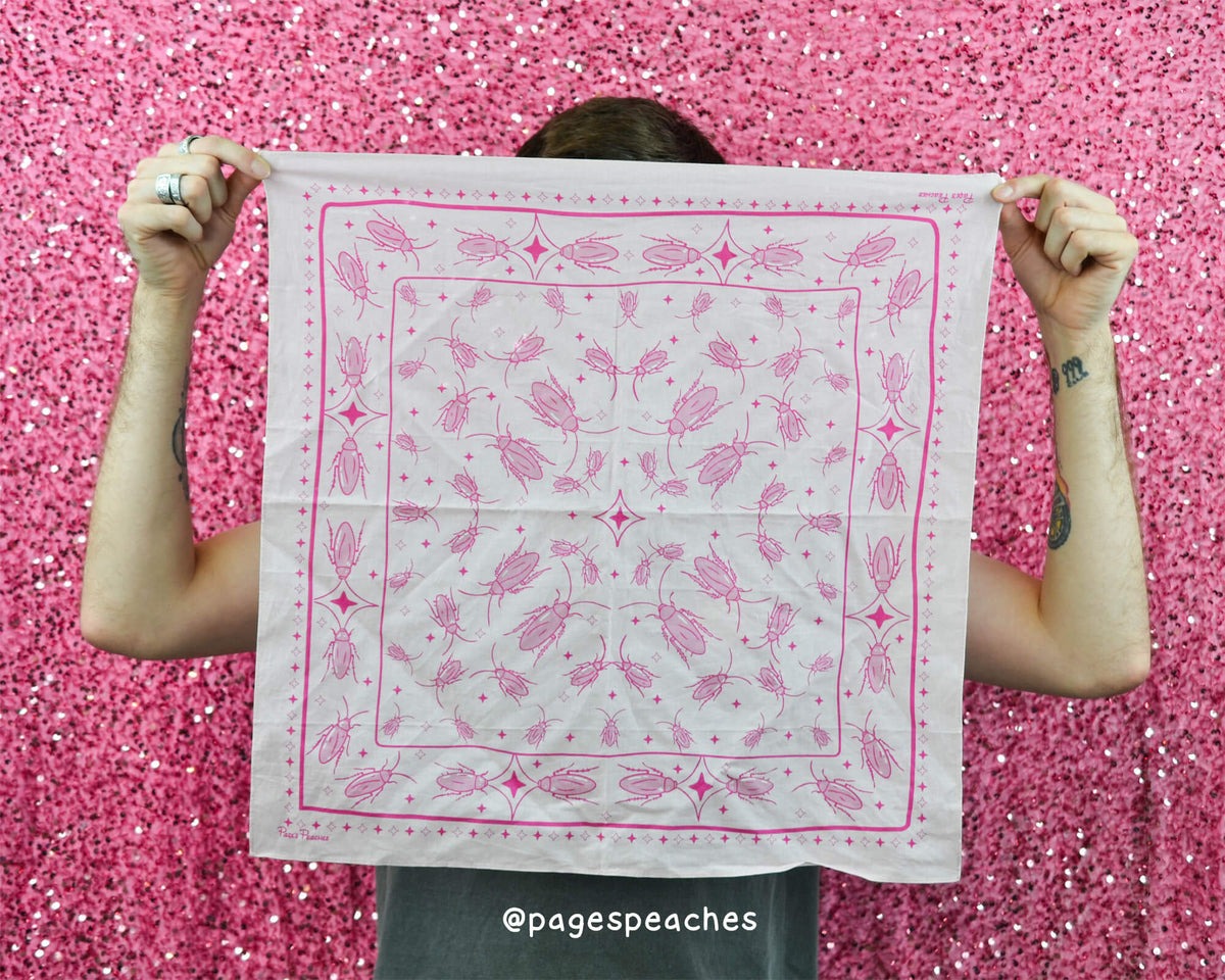 Pink Cockroach Bandana