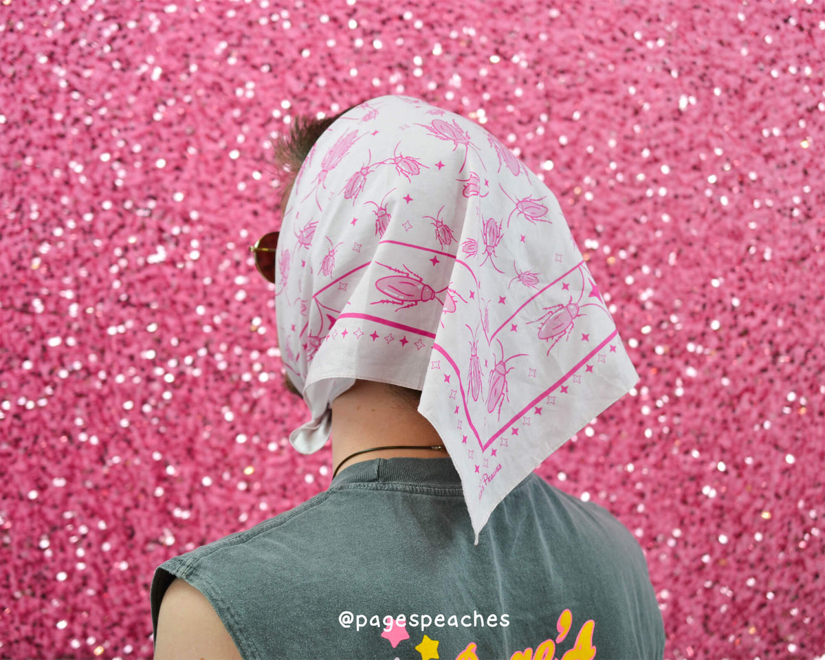 Pink Cockroach Bandana