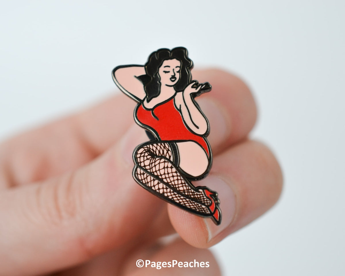 Hard Enamel Pinup Pin