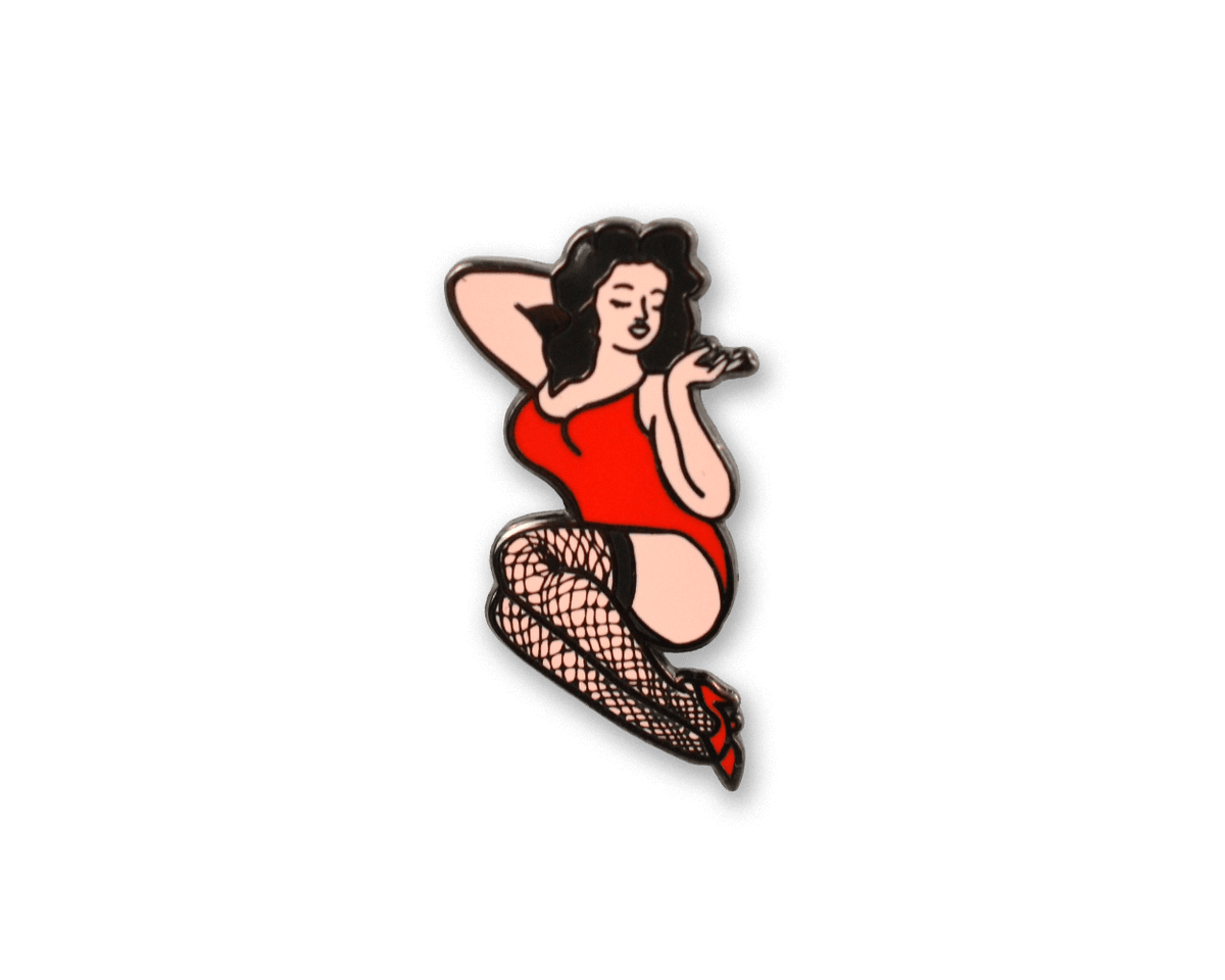 Hard Enamel Pinup Pin