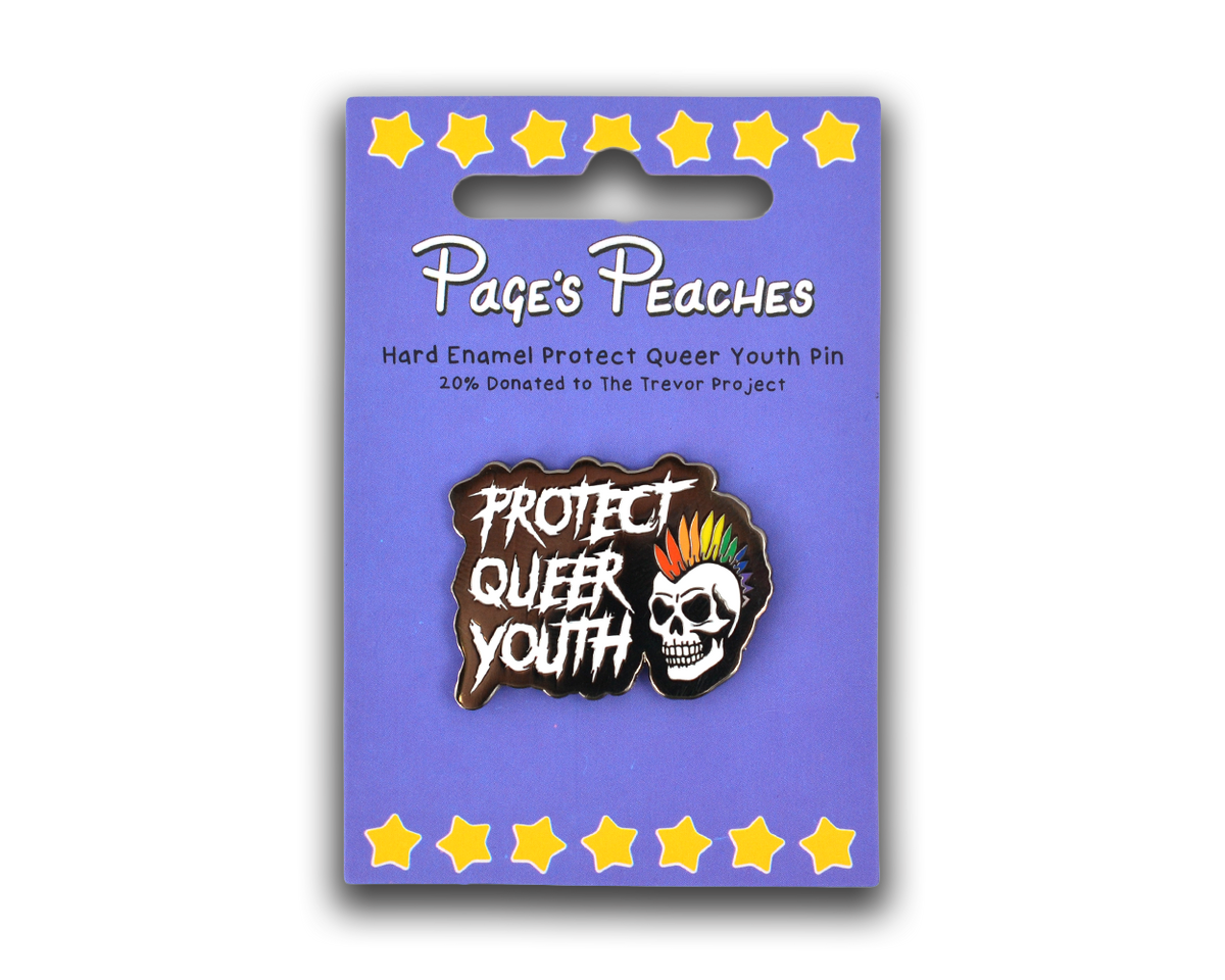 Hard Enamel Protect Queer Youth Pin
