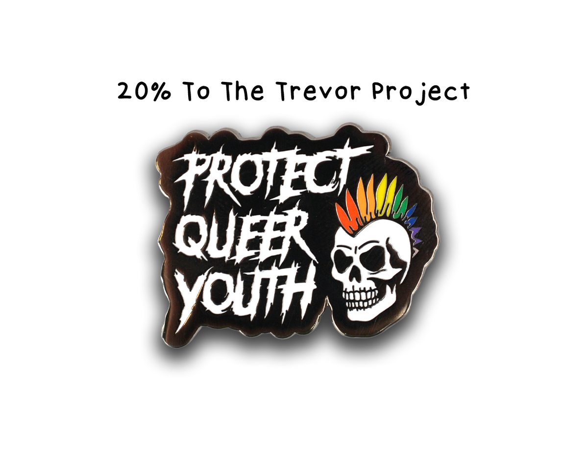 Hard Enamel Protect Queer Youth Pin
