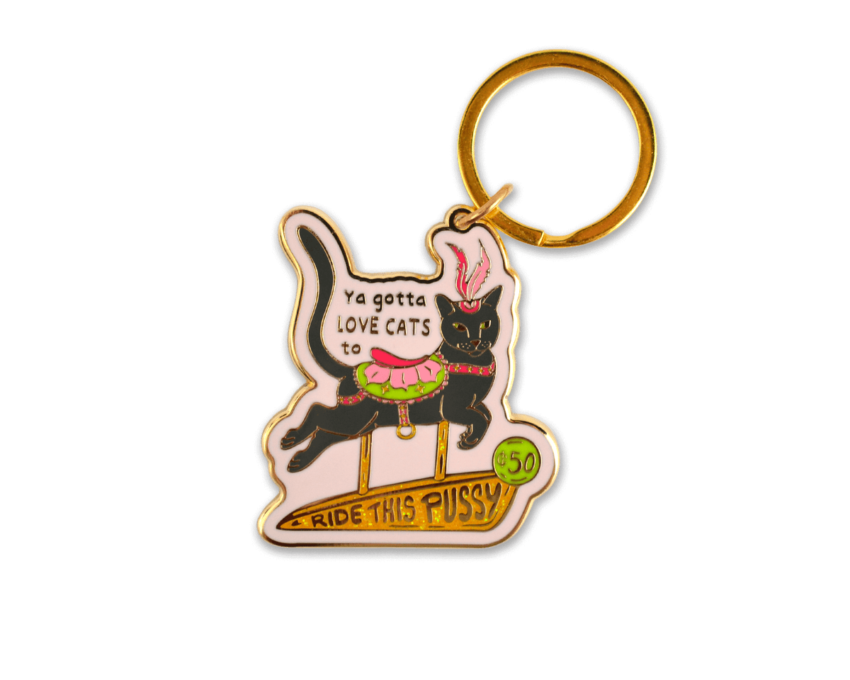 Ride This P*ssy Enamel Keychain