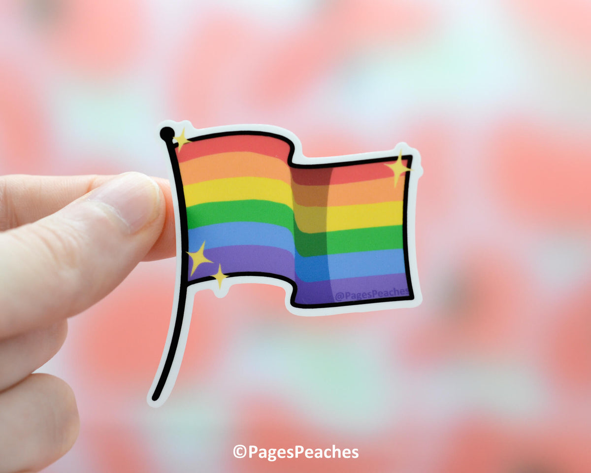 Large Rainbow Pride Flag Sticker