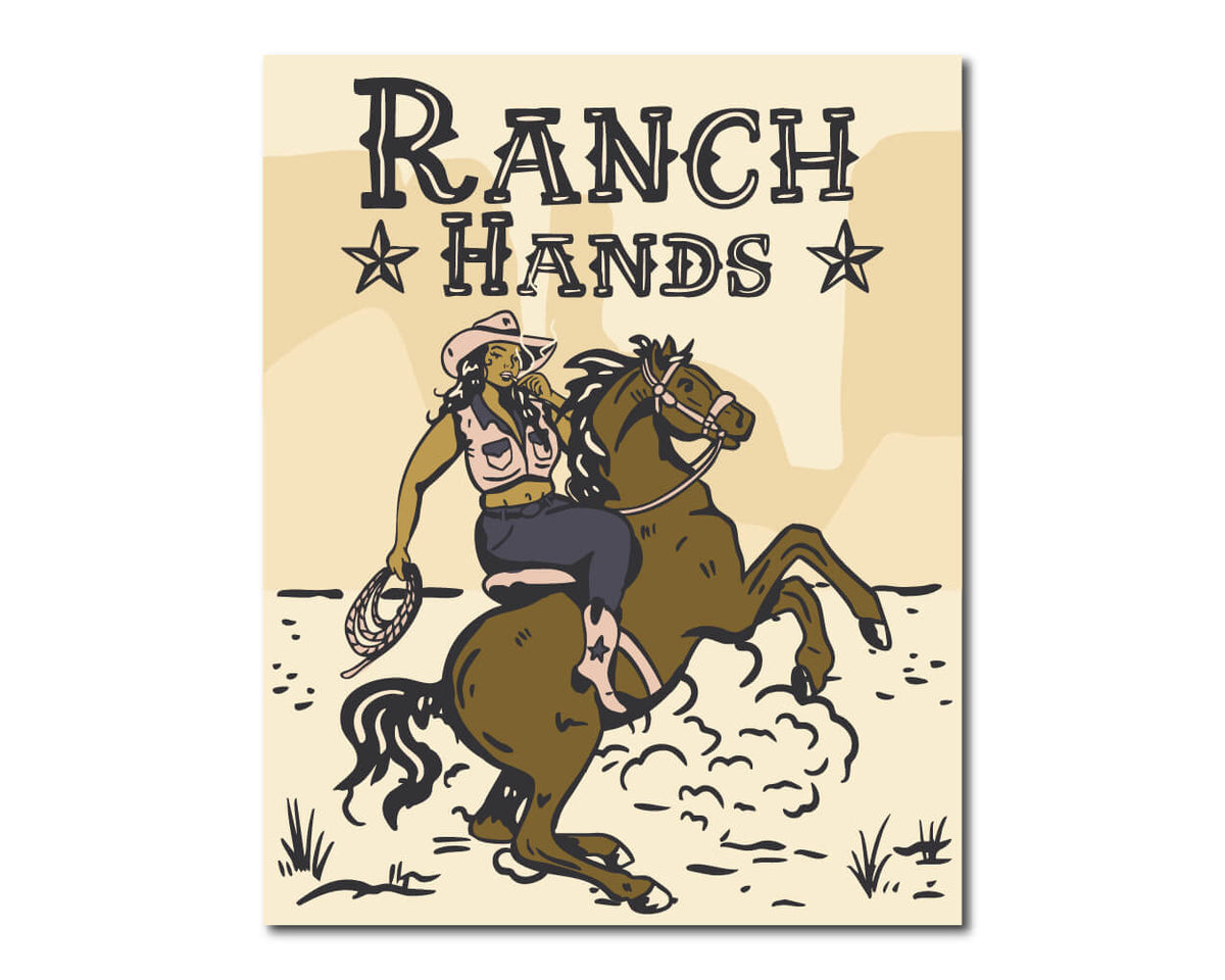 Ranch Hands Print