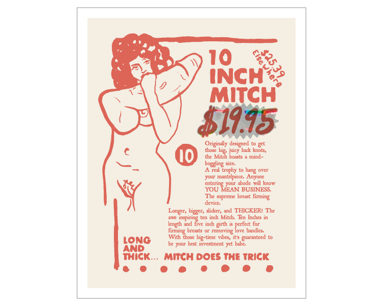 LIMITED EDITION Ten Inch Mitch Print