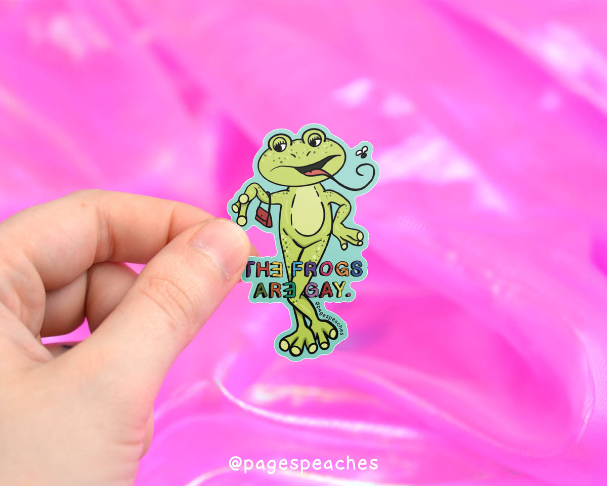 Large Gay Frogs Sticker