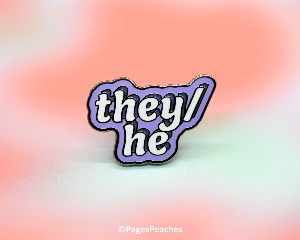 Hard Enamel They/He Pin