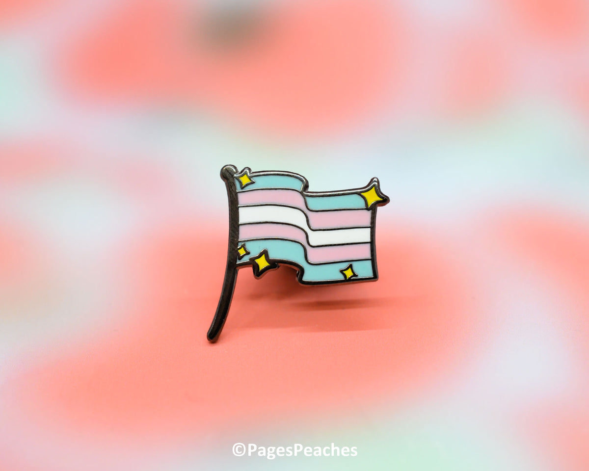 Hard Enamel Transgender Flag Pin