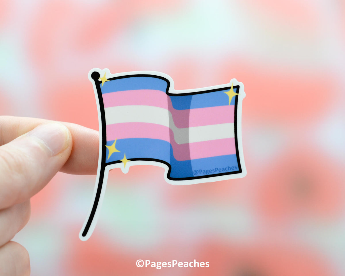 Large Transgender Pride Flag Sticker