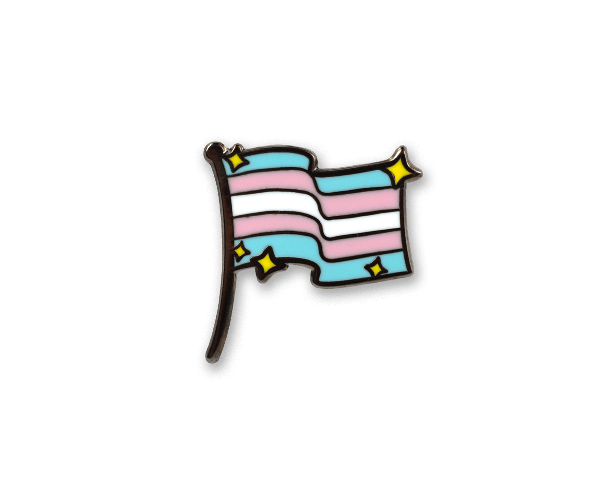 Hard Enamel Transgender Flag Pin