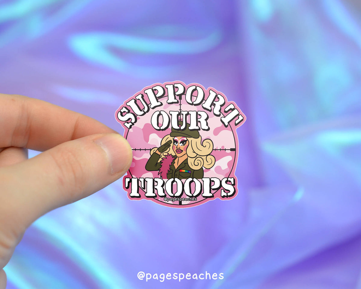 Large Troops Sticker